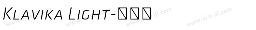 Klavika Light字体转换